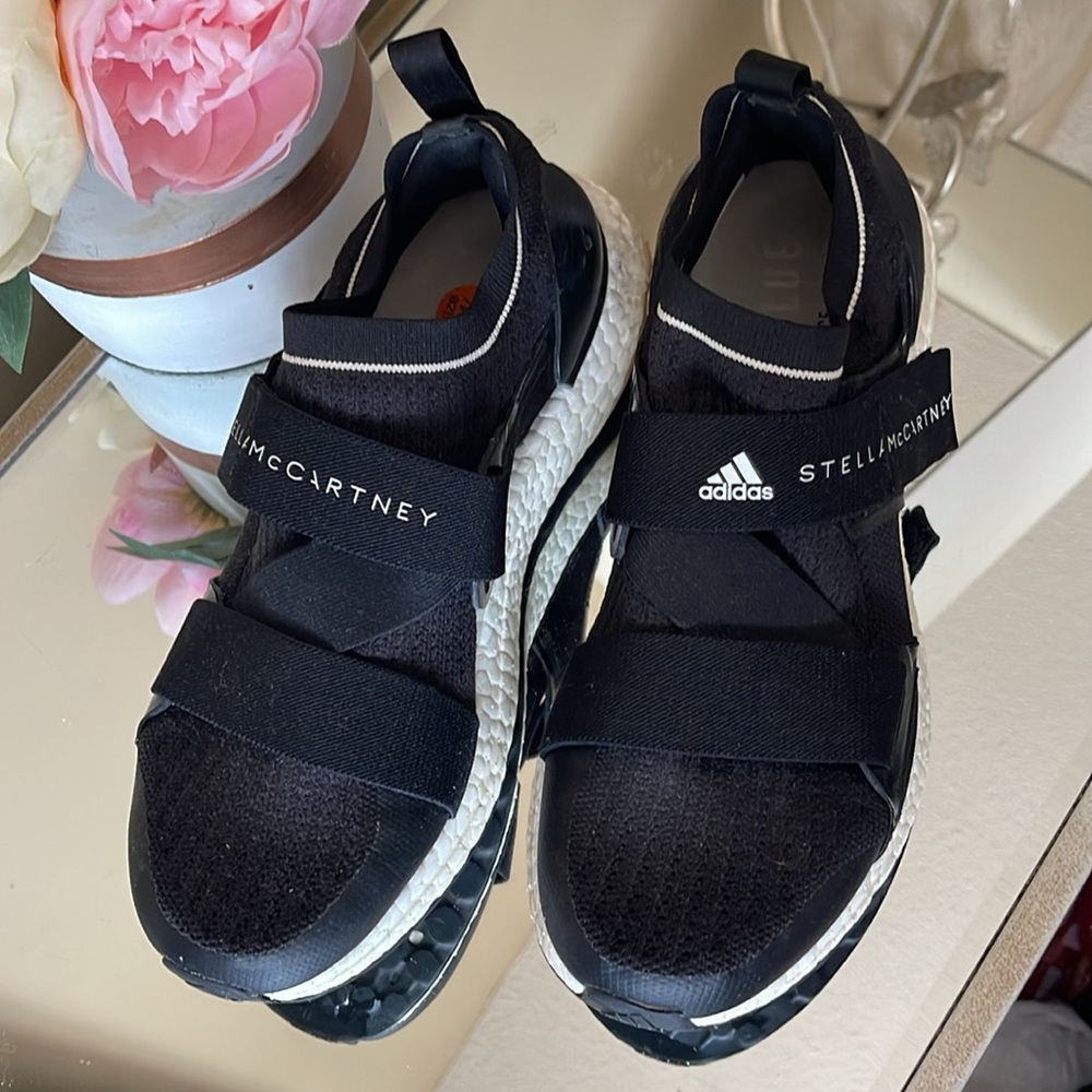 Adidas Stella McCartney Black and White Athletic Shoes - Picture 2 of 9